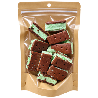 Mint Chocolate Ice Cream Sandwich Bites